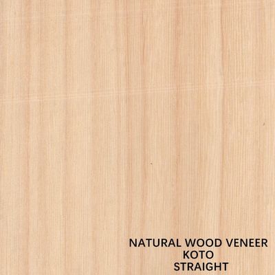 روکش چوب طبیعی کوتو آفریقا یک چهارم برش مستقیم دانه با کیفیت خوب برای فرآیند رنگرزی قابل سفارشی سازی
