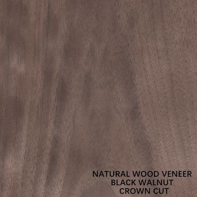 روکش چوب گردو طبیعی آمریکایی آمریکایی برش تخت تاج برش دانه برای مبلمان کلاس بالا ساخت Fsc چین تولید کننده