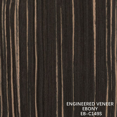 فنیر چوب مهندسی رنگ ابونی مستقیم برای پلائیوود فانتزی 640-1220mm عرض اسپیس EB-C149S/1009S/675S/1190S