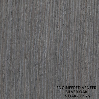 فانتزی مهندسی چوب فنیر از نقره بلوط ربع برش برای درب و کابینت صورت طول کشیده اندازه 3100mm SOAK-197S/495Q/1326S/1579S/1640S