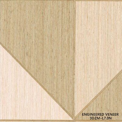 روکش مهندسی سه بعدی 0.5 میلی‌متری - روکش بافت چوب سفارشی با گواهی FSC برای درب‌های داخلی 3DZM-L7.0N